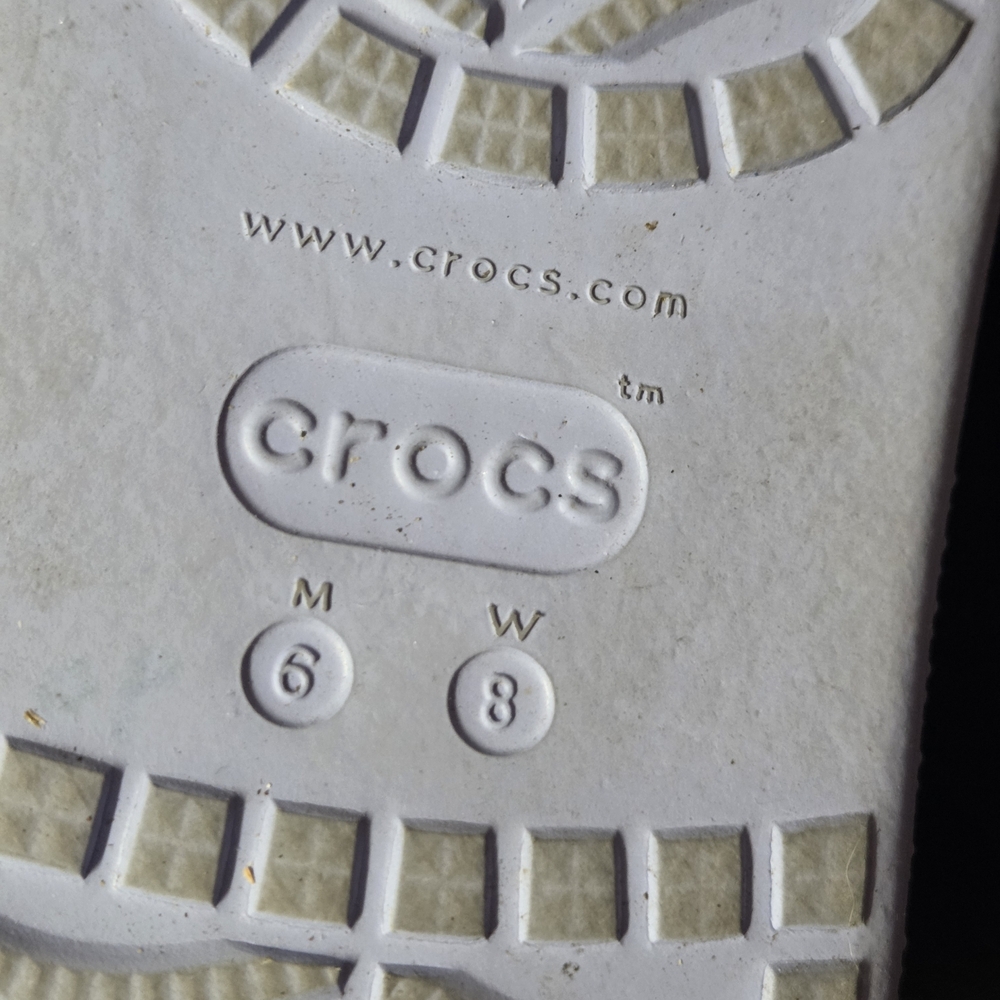 CROCS Women's Or Unisex Lavender Lilac Men's Size 6, Women's Size 8 - Picture 5 of 8